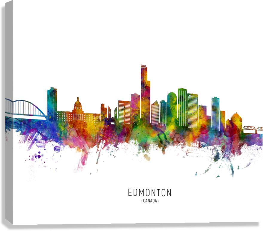 Edmonton Canada Skyline Canvas Print