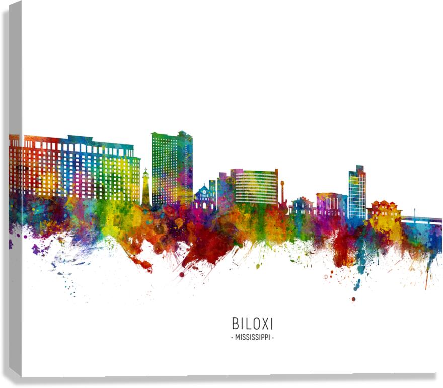 Biloxi Mississippi Skyline Canvas Print