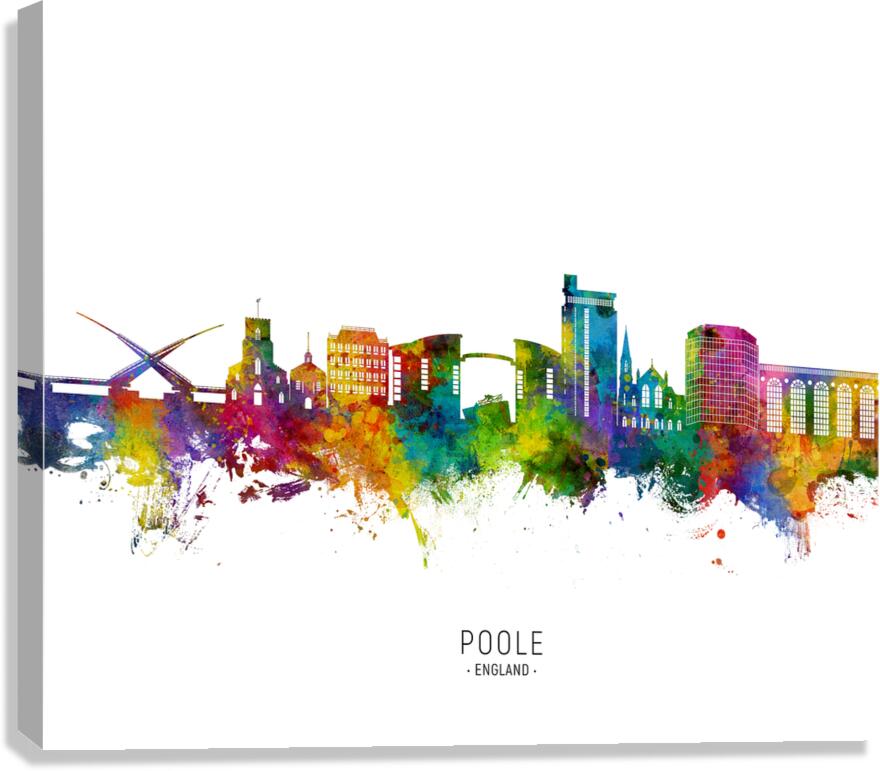 Poole England Skyline Canvas Print