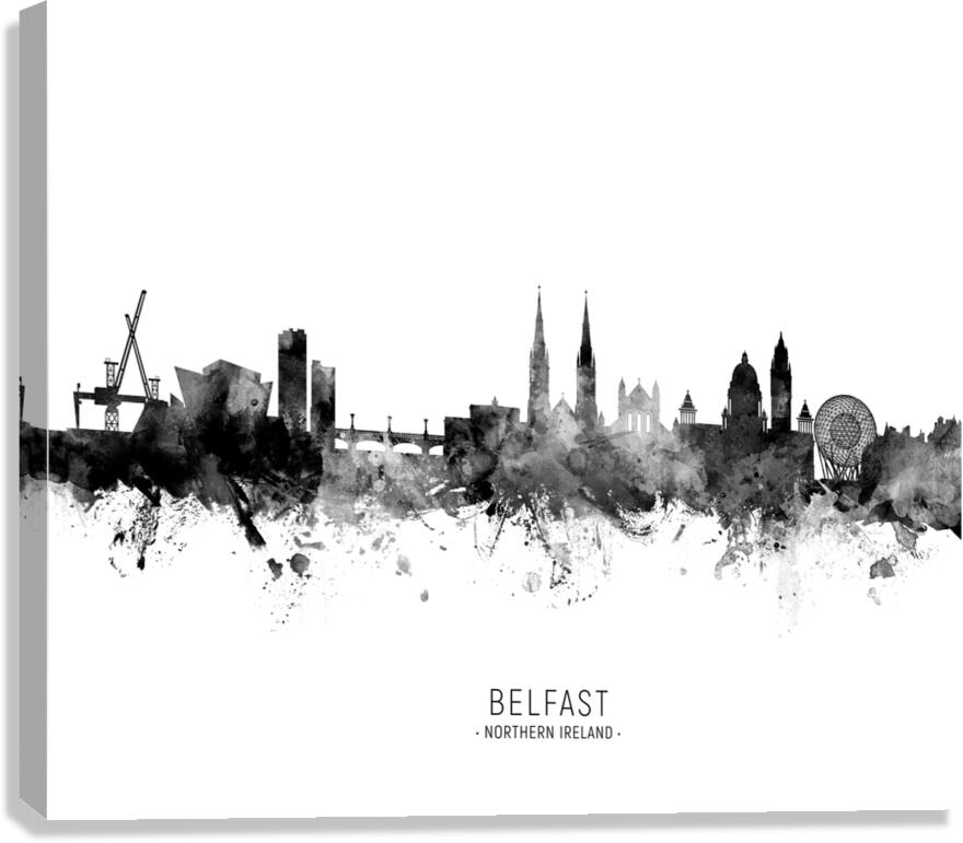 Belfast Northern Ireland Skyline Canvas Print
