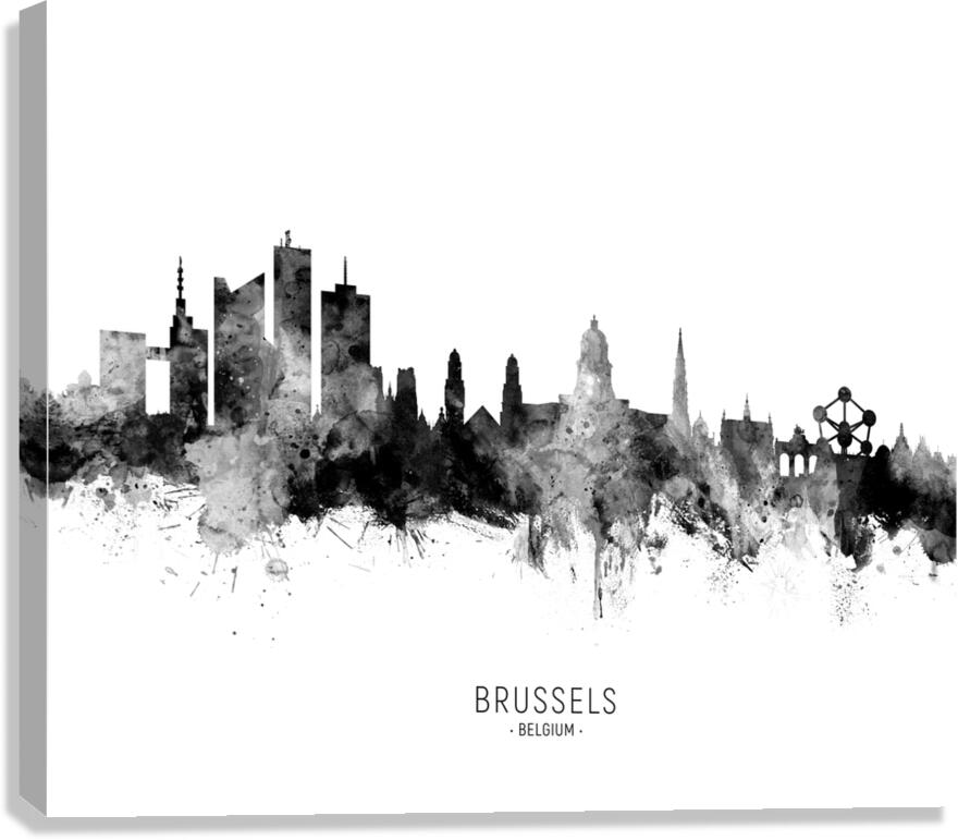 Brussels Belgium Skyline Canvas Print