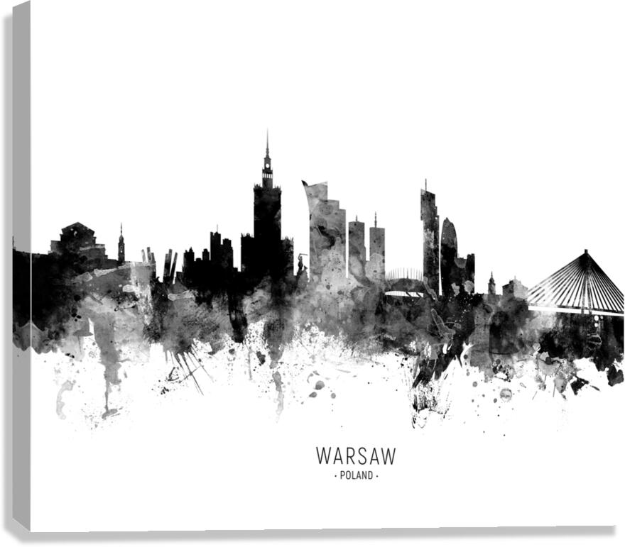 Warsaw Poland Skyline Canvas Print