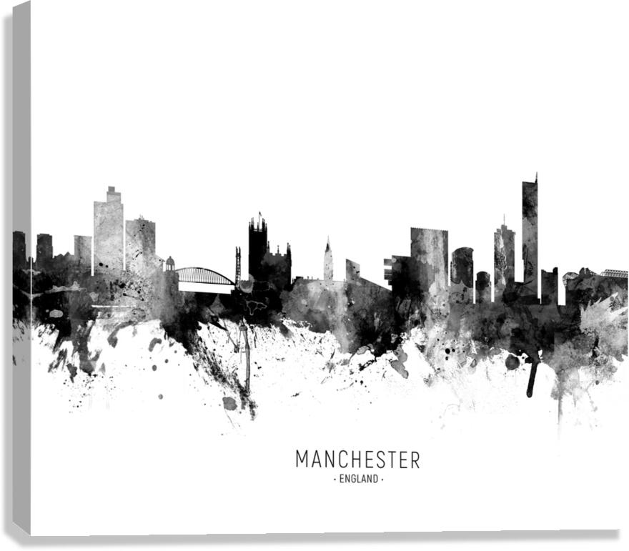 Manchester England Skyline Canvas Print