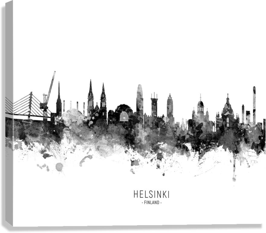 Helsinki Finland Skyline Canvas Print