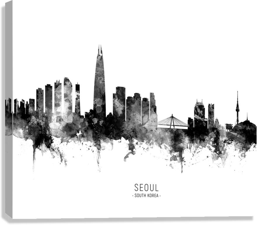 Seoul Skyline South Korea Canvas Print