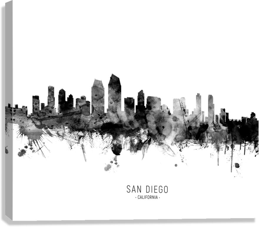 San Diego California Skyline Canvas Print