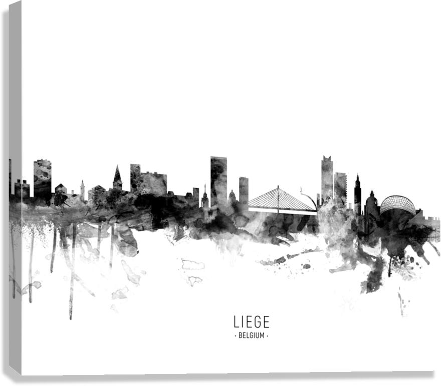 Liege Belgium Skyline Canvas Print