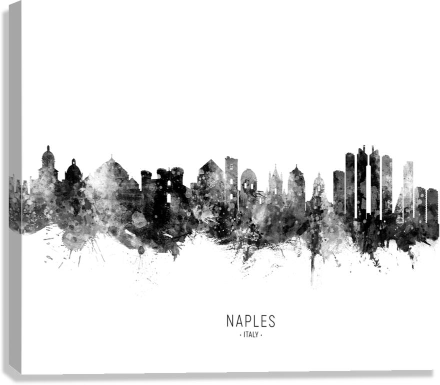Naples Italy Skyline Canvas Print