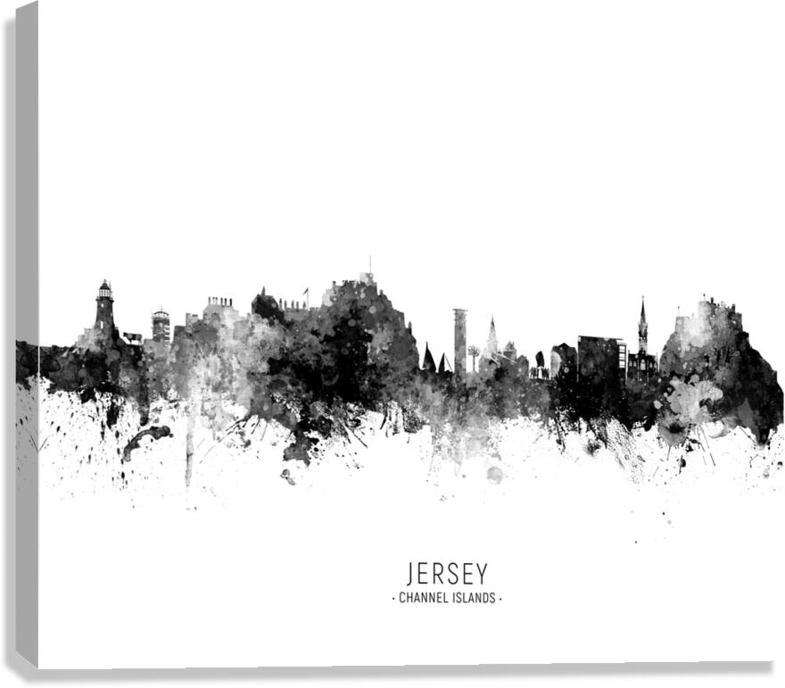 Jersey Channel Islands Skyline Canvas Print