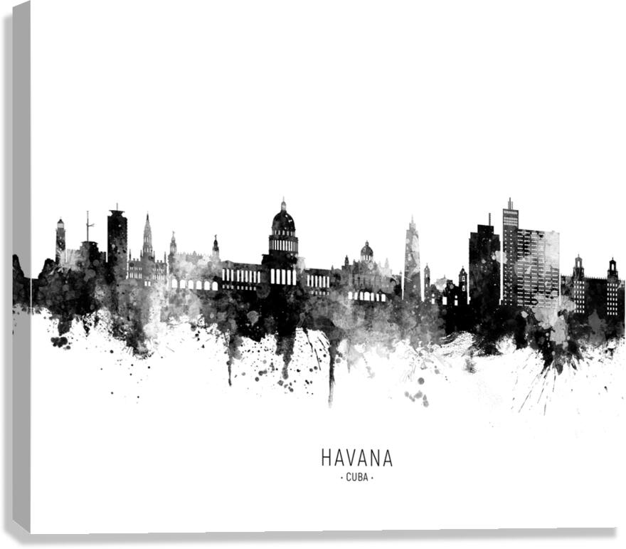 Havana Cuba Skyline Canvas Print