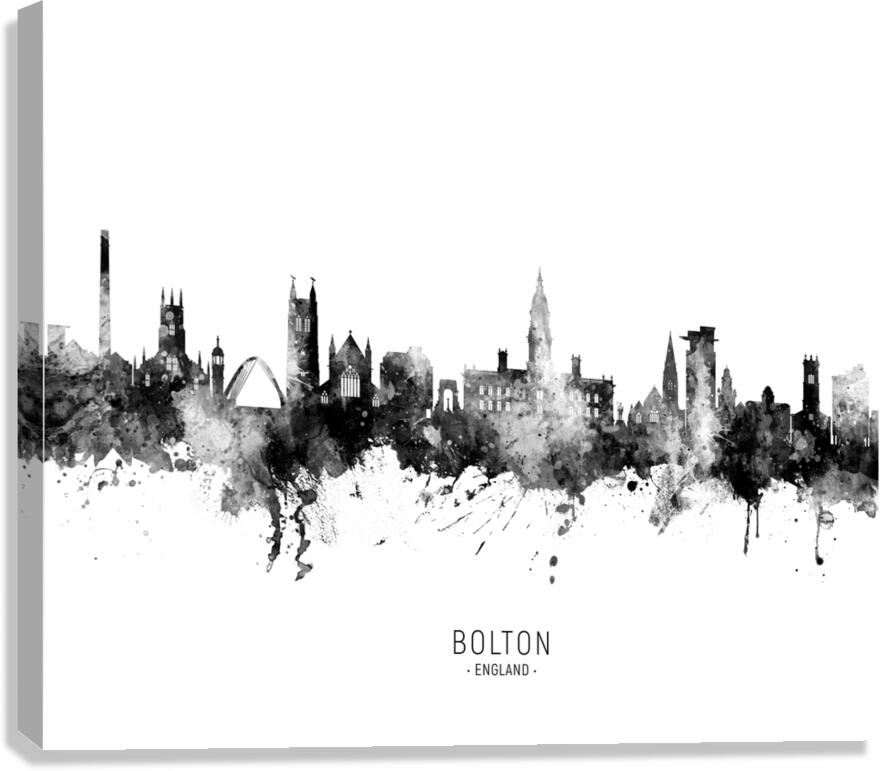 Bolton England Skyline Canvas Print