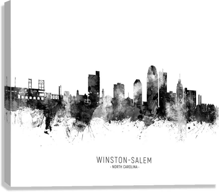 Winston-Salem North Carolina Skyline Canvas Print
