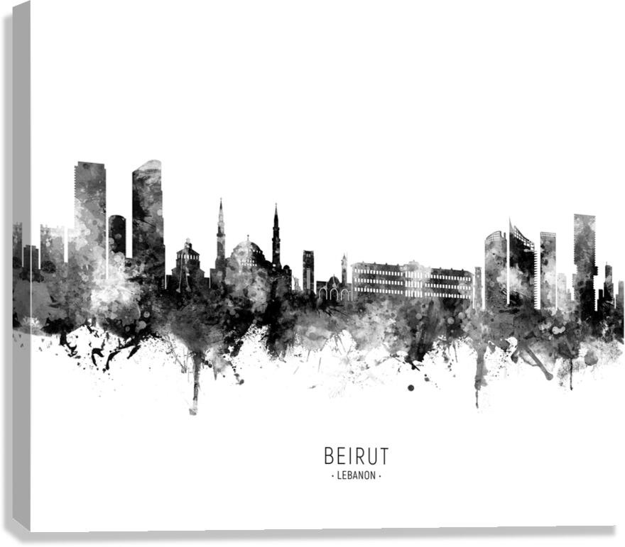 Beirut Lebanon Skyline Canvas Print