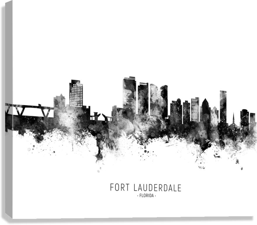 Fort Lauderdale Florida Skyline Canvas Print