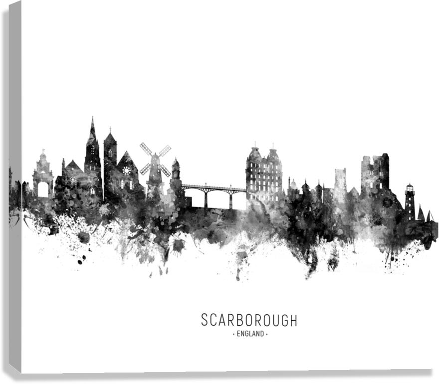 Scarborough England Skyline Canvas Print