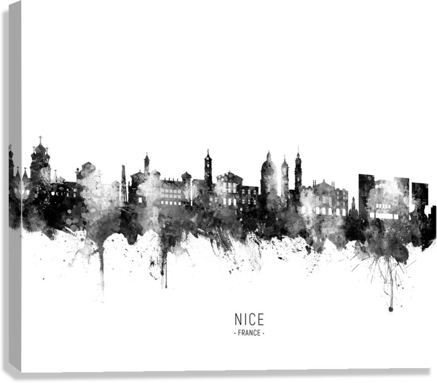 Nice France Skyline Canvas Print