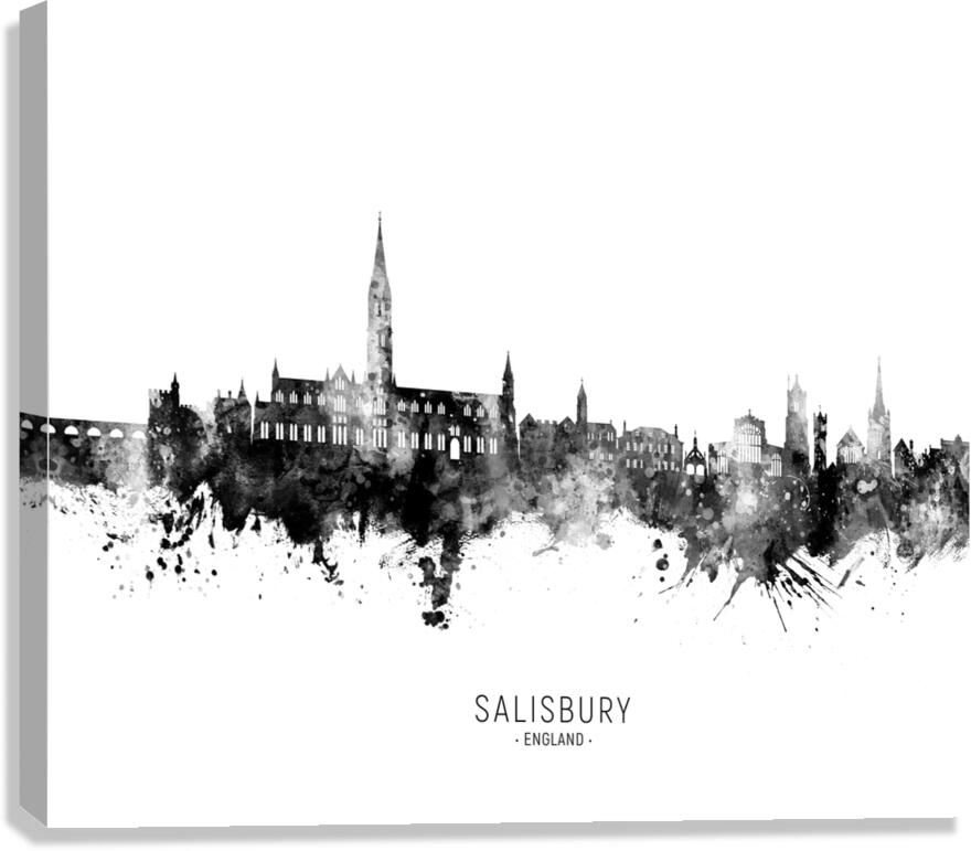 Salisbury England Skyline Canvas Print