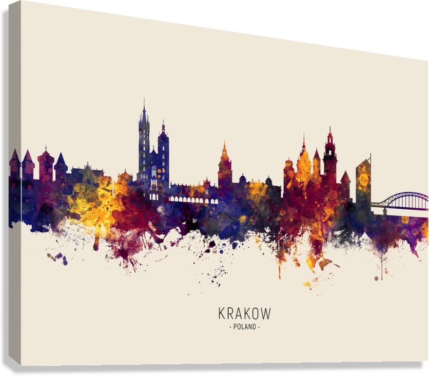 Krakow Poland Skyline Canvas Print