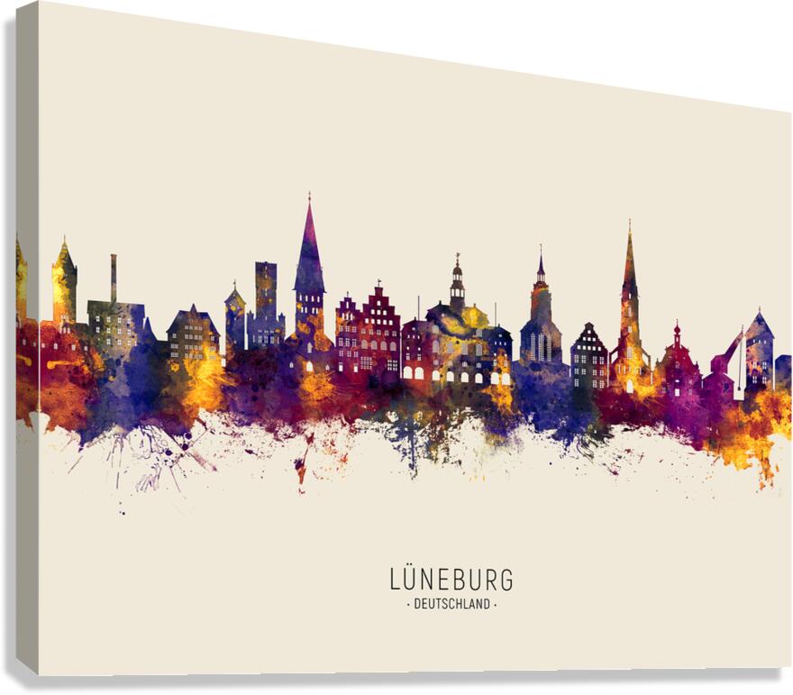 Luneburg Germany Skyline Canvas Print