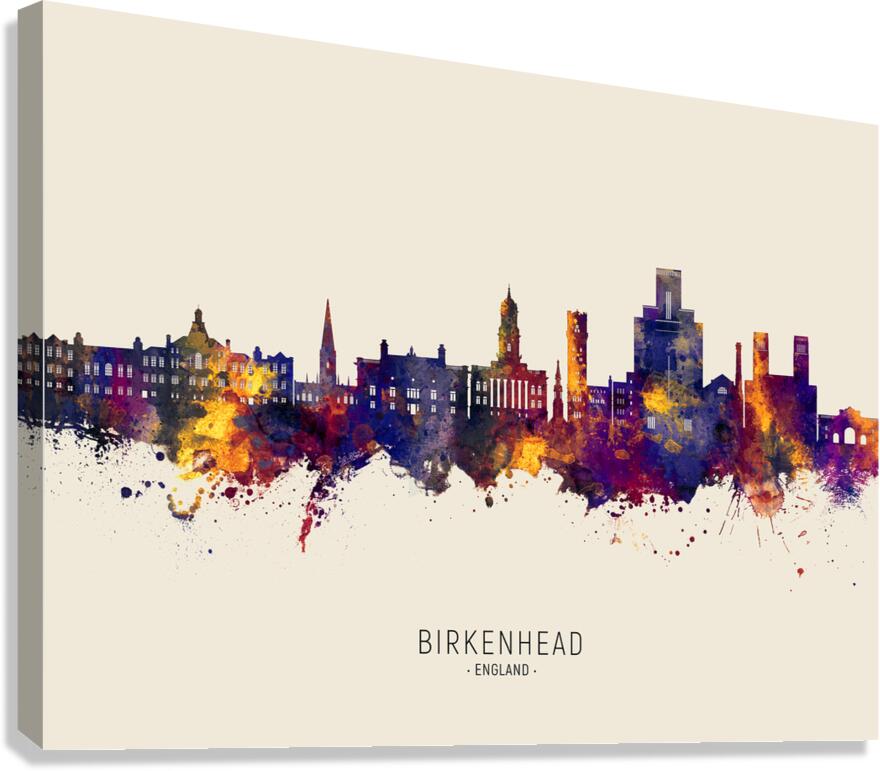 Birkenhead England Skyline Canvas Print