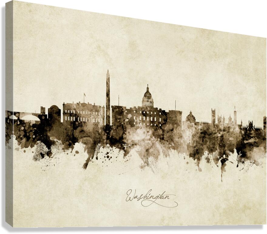 Washington DC Skyline Canvas Print