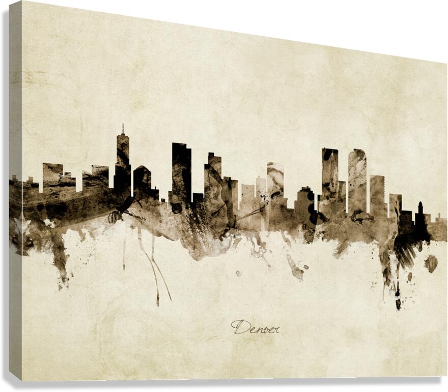 Denver Colorado Skyline Canvas Print