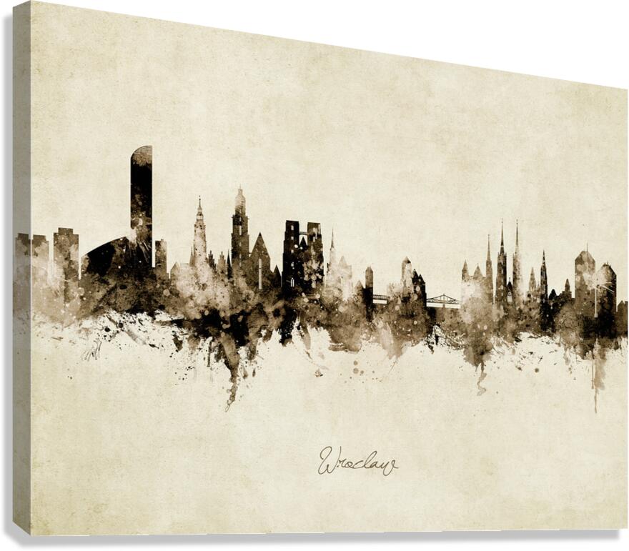 Wroclaw Poland Skyline Canvas Print