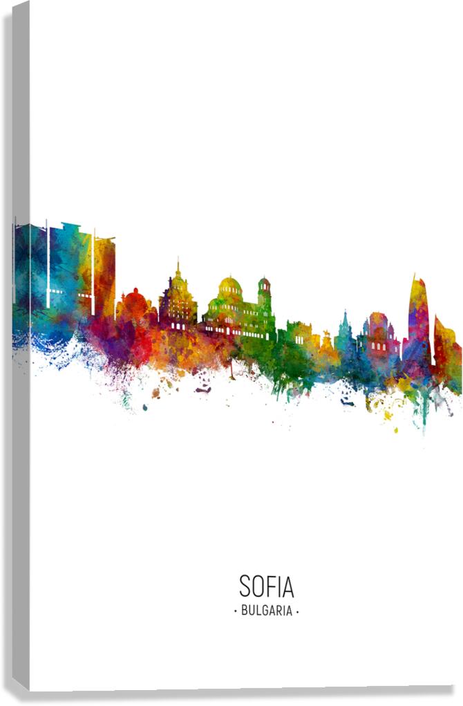 Sofia Bulgaria Skyline Canvas Print