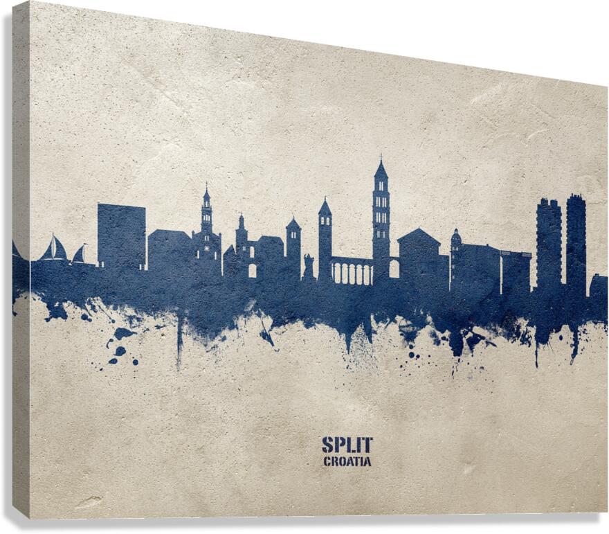 Split Croatia Skyline Canvas Print