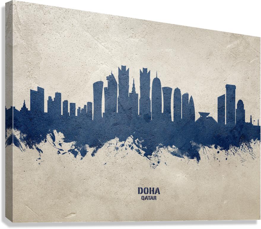 Doha Qatar Skyline Canvas Print