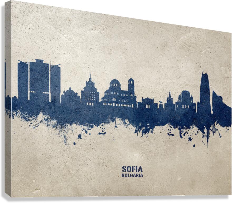 Sofia Bulgaria Skyline Canvas Print