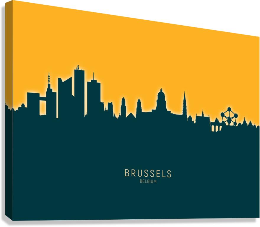 Brussels Belgium Skyline Canvas Print