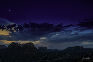 Moonlit Sedona skyline
