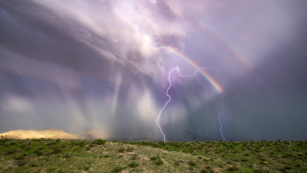 Lightning and Rainbow by James Rupersburg