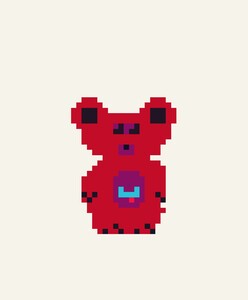 Enemy II Red Bear Eggshell