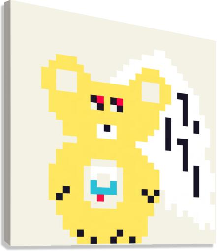 Yellow Bear Canvas Print