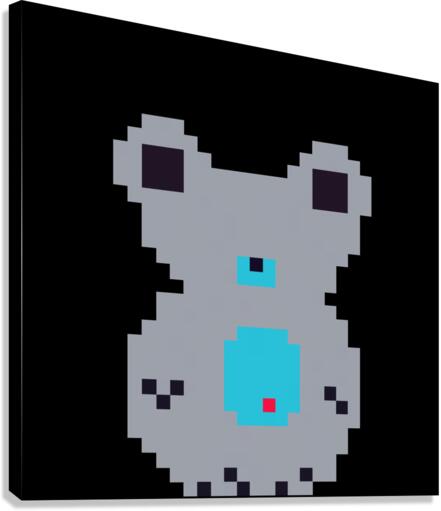 Gray Bear Canvas Print