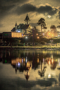 Walking in Moonlight...Carson Mansion