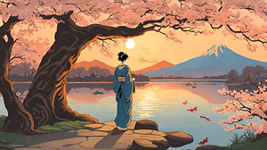 Evening Contemplation by Fuji