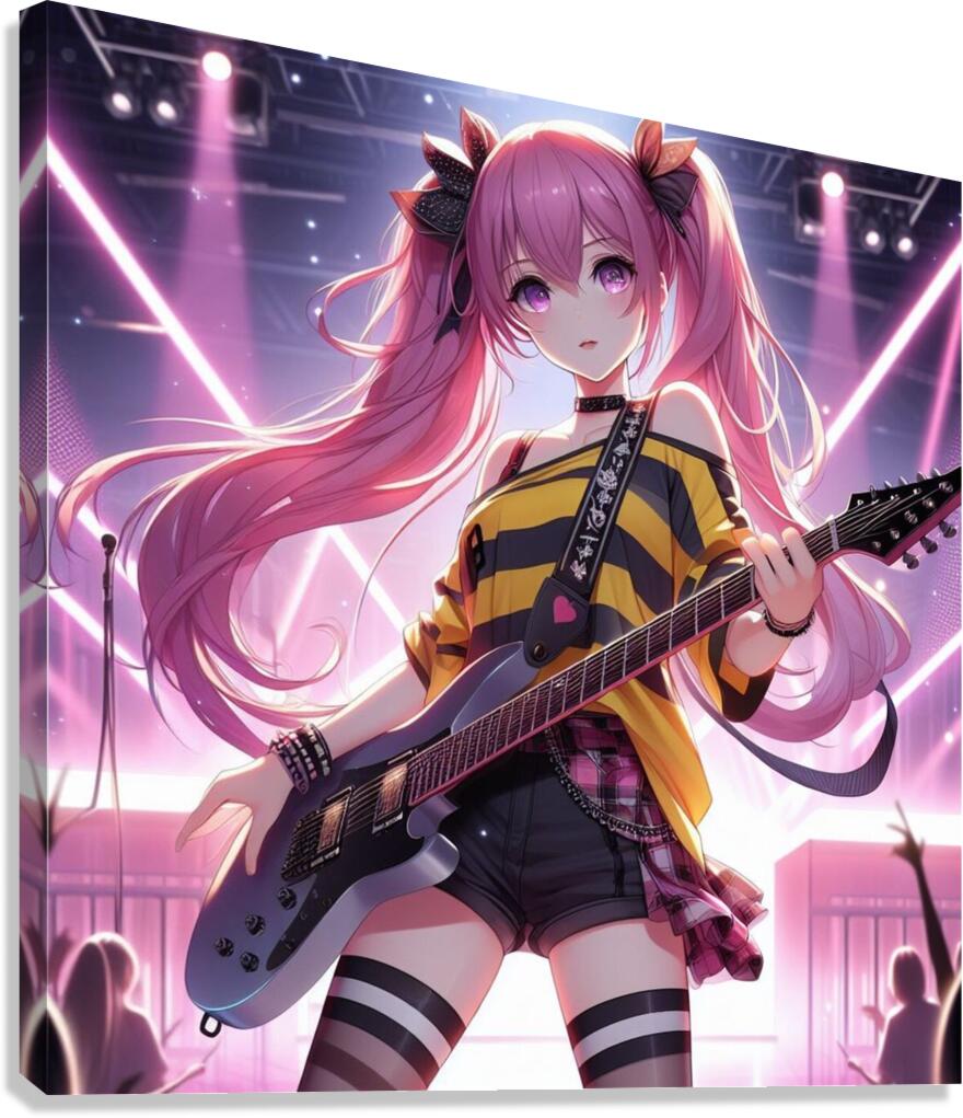 Beautiful Anime girl in rock style by oyizamarvellous@gmail com