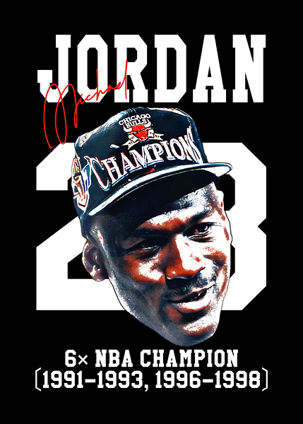 Michael Jordan Champions Print