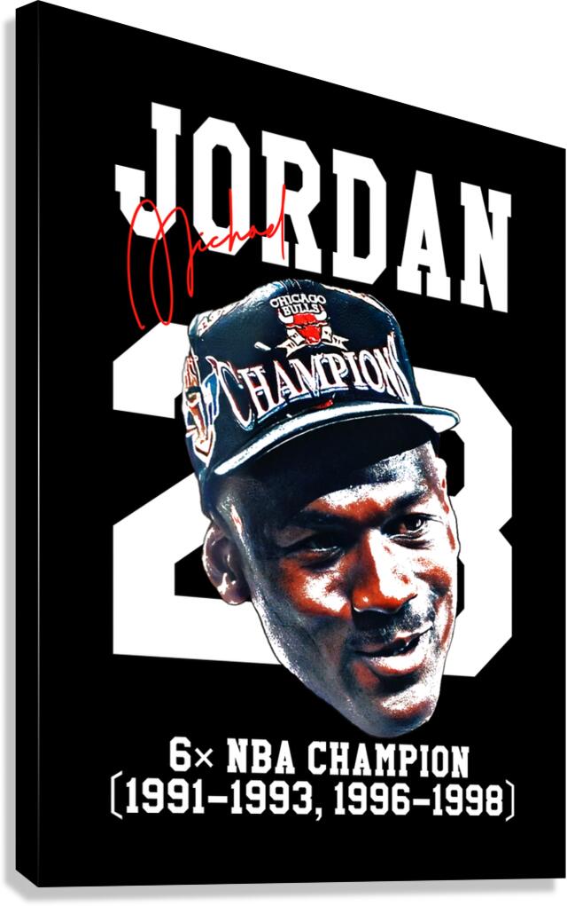 Michael Jordan Champions Canvas Print