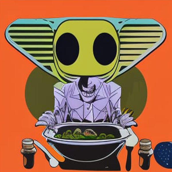 Dinner With My Robot by Perez