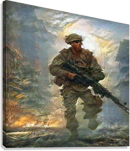 The Warrior Canvas Print