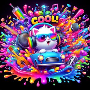 CooL  - Ethereal Beats: Plosion of Neon Splash.