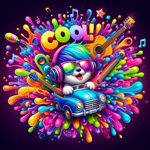 Echoes of the Cosmos: Riffs and Neon Hues - CooL 