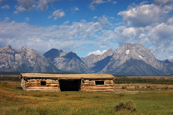Grand Teton Cabin Print