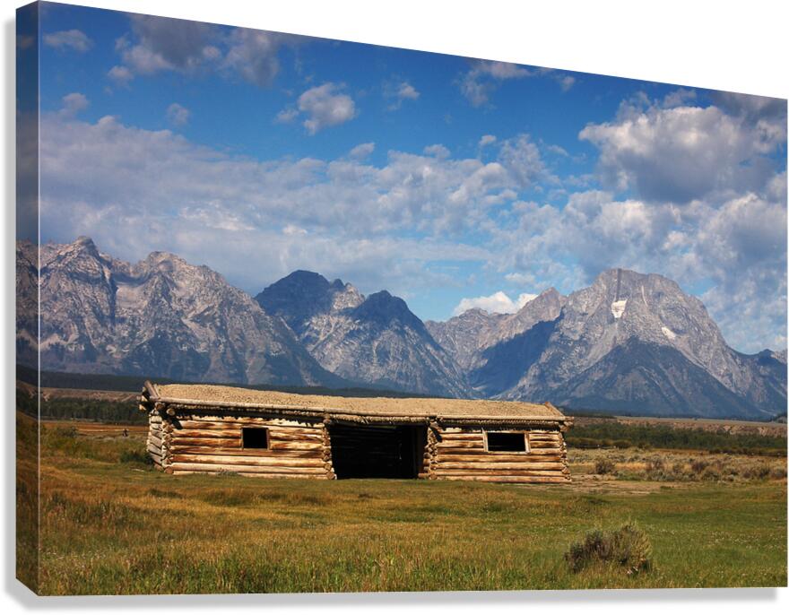 Grand Teton Cabin Canvas Print