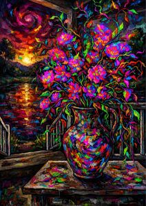 ‘Oversaturated Heart’ Digital Art