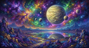 ‘Orbital Symphony’ Digital Art